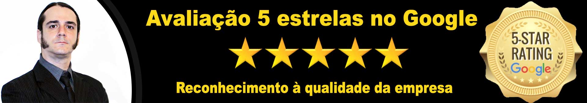 5 estrelas no Google